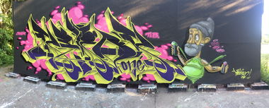 Graffiti Wall - Photo by Kerock - KEROK, TLB, RHK