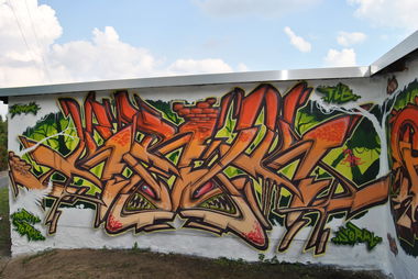 Graffiti Wall - Photo by Kerock - KEROK, TLB, RHK (2014)