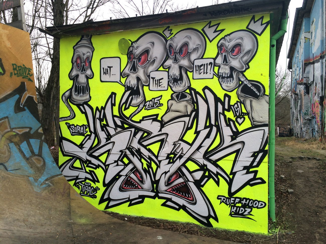 Graffiti Wall - Photo by Kerock - KEROK, TLB, RHK