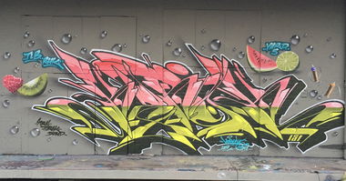 Graffiti Wall - Photo by Kerock - Kerock, TLB, RHK (2017)