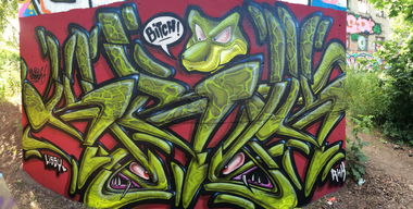 Graffiti Wall - Photo by Kerock - KEROK, TLB, RHK (2014)