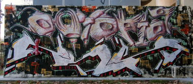 Graffiti Wall in Chrisoupoli - Photo by Kert - kert, goa, jnb (2011)