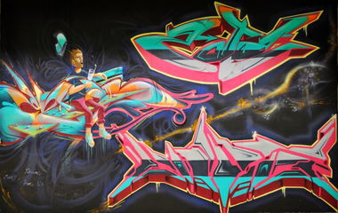 Graffiti Wall in Neo Psychiko - Photo by Kert - Kert, Jnb, Ezion (2014)