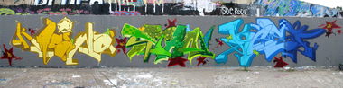 Graffiti Wall in Berlin - Photo by Kest - kasino, stan, kest (2013)