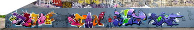 Graffiti Wall in Berlin - Photo by Kest - disco, stan, kest (2012)