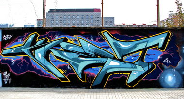 Graffiti Wall in Barcelona - Photo by Kest - kest, graffiti, barcelona (2014)