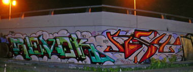 Graffiti Wall - Photo by Kest - revok, kest, berlin (2006)