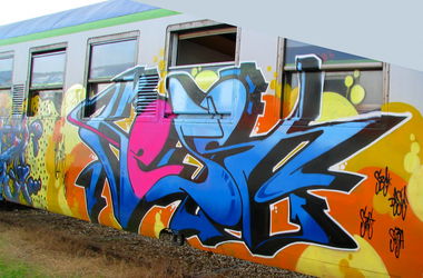 Graffiti Wall - Photo by Kest - kest, paris (2009)