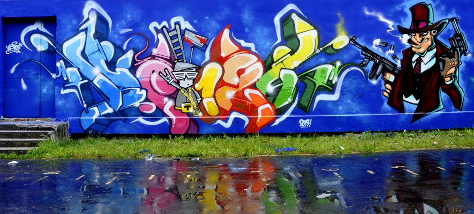 Graffiti Wall in Poland - Photo by Ket124 - Ket124, Kupsok, Sw307 (2013)