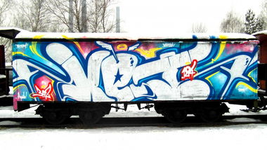 Graffiti Train in Poland - Photo by Ket124 (2013)