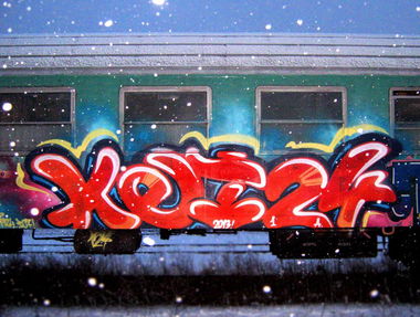 Graffiti Train in Poland - Photo by Ket124 (2013)