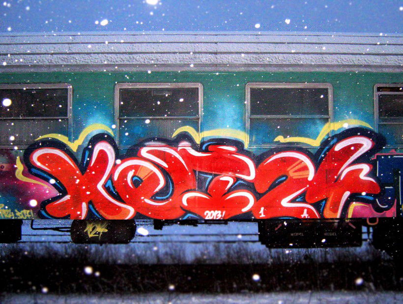 Graffiti Train in Poland - Photo by Ket124 (2013)