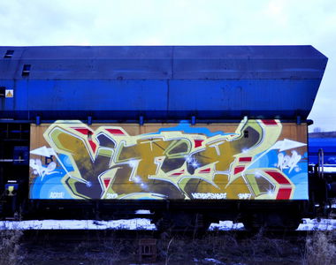 Graffiti Train in Poland - Photo by Ket124 (2013)