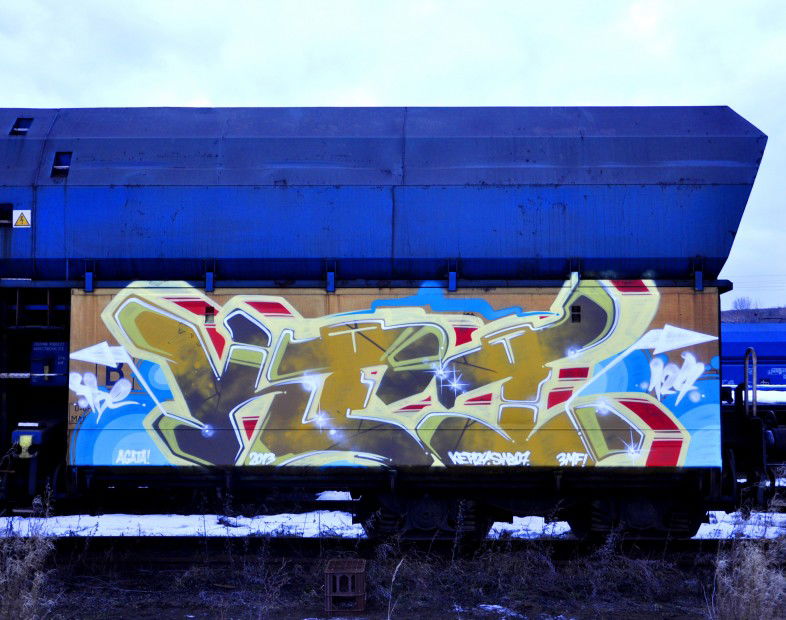 Graffiti Train in Poland - Photo by Ket124 (2013)