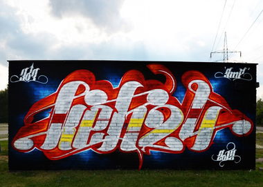 Graffiti Wall in Poland - Photo by Ket124