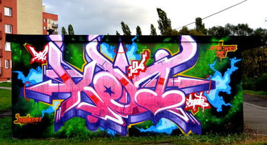 Graffiti Wall in Poland - Photo by Ket124