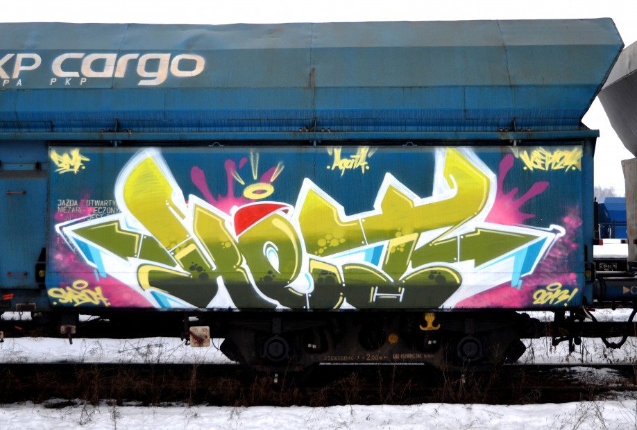 Graffiti Train in Poland - Photo by Ket124