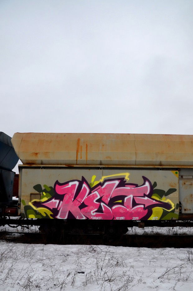 Graffiti Train in Poland - Photo by Ket124