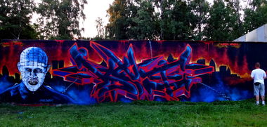 Graffiti Wall in Poland - Photo by Ket124 (2013)