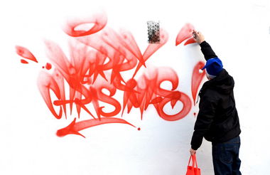 Graffiti Bombing - Photo by Ket124