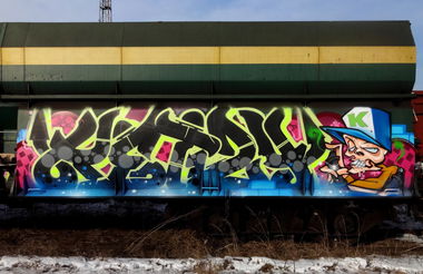 Graffiti Train - Photo by Ket124 (2014)