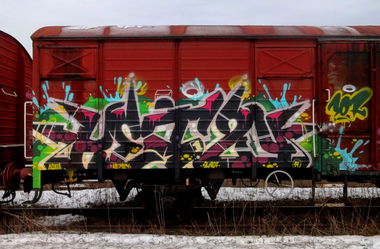 Graffiti Train - Photo by Ket124 (2014)