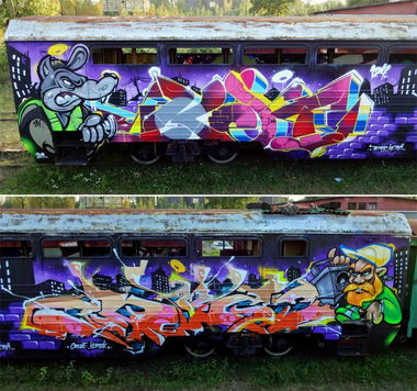 Graffiti Train - Photo by Ket124