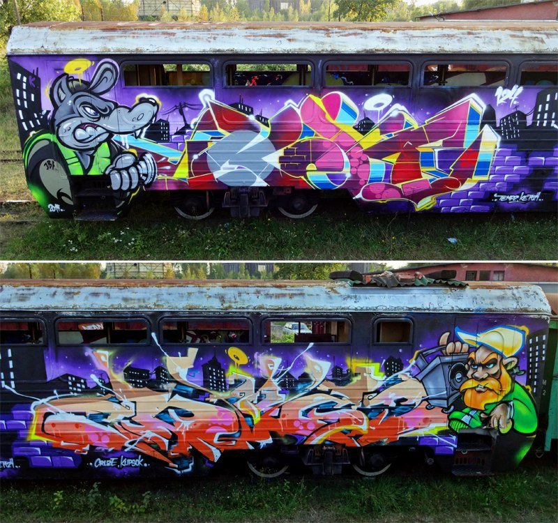 Graffiti Train - Photo by Ket124
