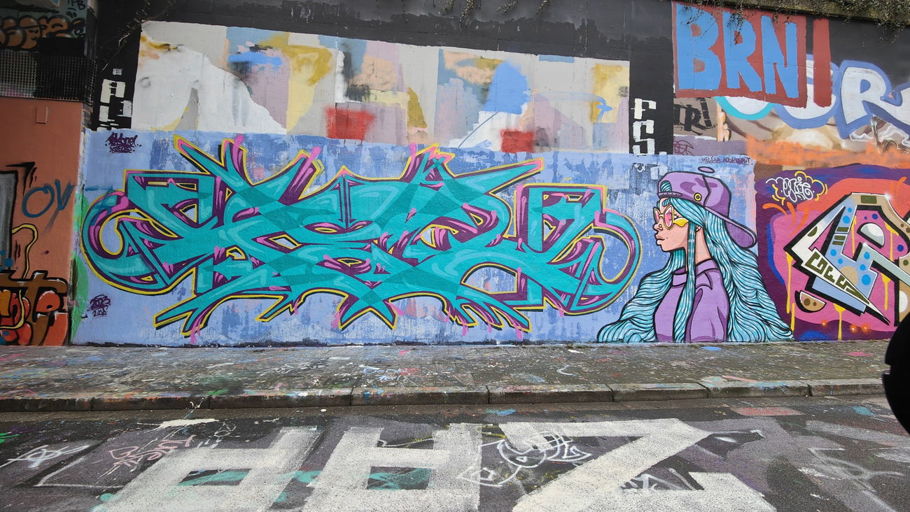 Graffiti Wall in Essen - Photo by Kico_one - Essen, Giradetstrasse (2023)