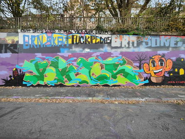 Graffiti Wall in Essen auf der donau - Photo by Kico_one - Essen, Ruhrgebiet, Bres (2023)