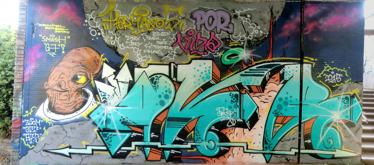 Graffiti in Essen - Photo by Kico_one - Essen, Hafendampf, Akor (2015)