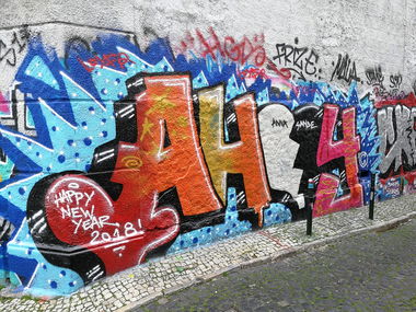 Graffiti Wall in Lissabon - Photo by Kico_one - Lissabon, Portugal, Lisboa