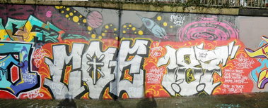 Graffiti Wall in Essen - Photo by Kico_one - Coe, 187, Essen (2015)