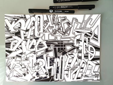 Graffiti Sketch in Essen - Photo by Kico_one - Kico, kicoone, essen (2020)