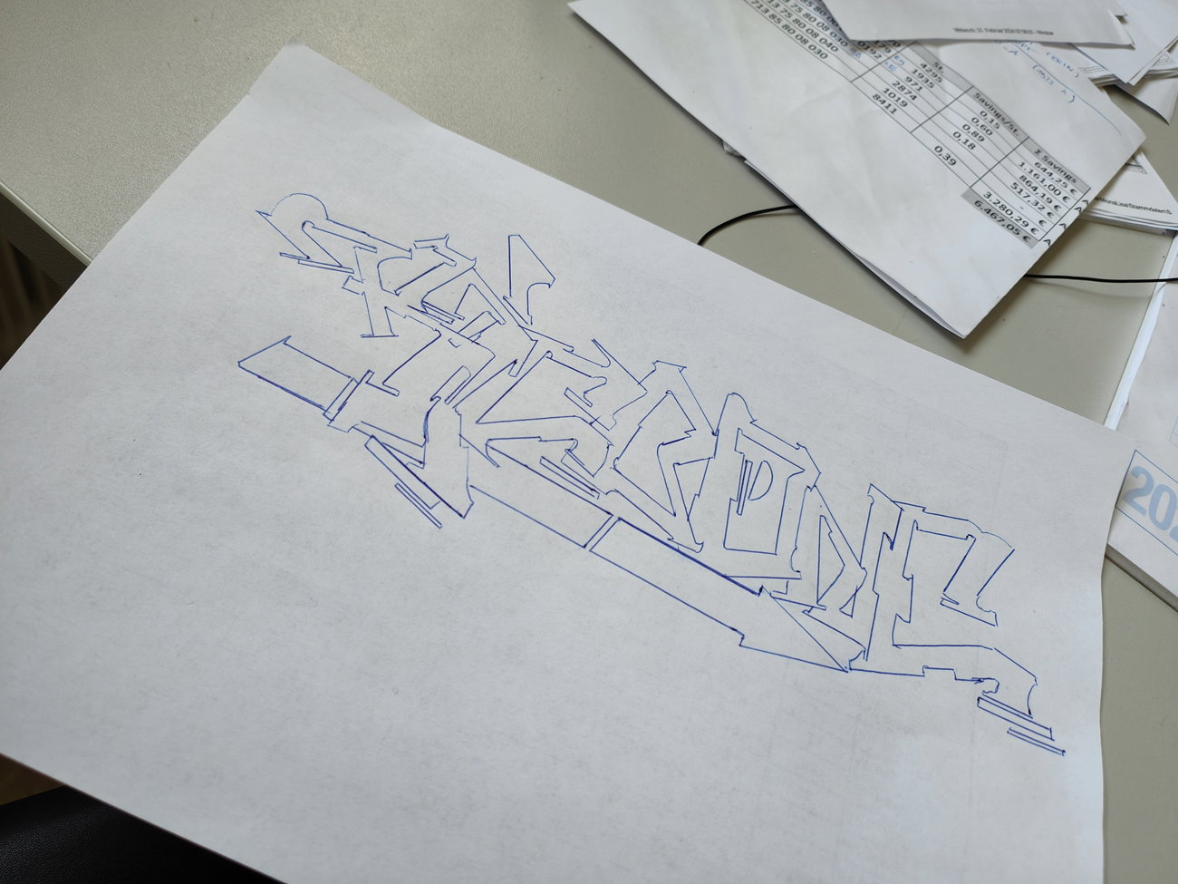 Graffiti Sketch in Essen - Photo by Kico_one - Essen, KICO-One (2024)