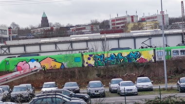 Graffiti Train in Essen - Photo by Kico_one (2021)