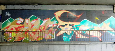 Graffiti Wall - Photo by Kico_one - Hafendampf, Essen, Kont (2015)