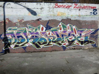 Graffiti Wall in Essen - Photo by Kico_one - Phönix, Dbf, Essen (2015)