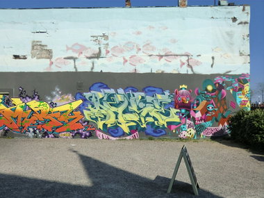 Graffiti Wall in Hamburg - Photo by Kico_one - Murf, Dyse, Base