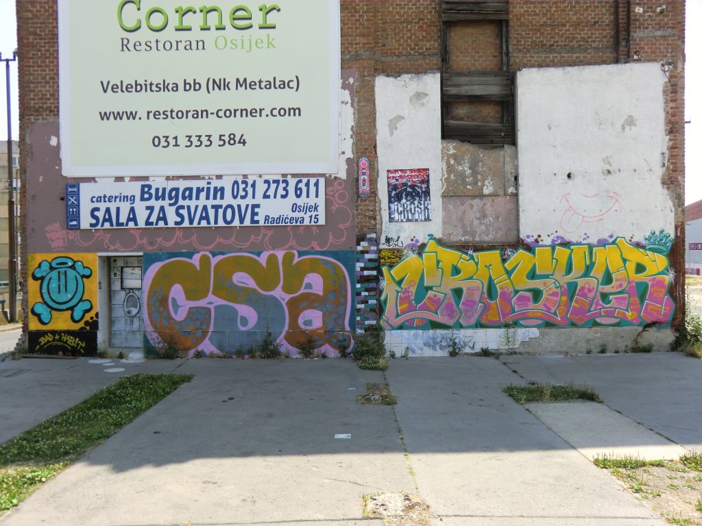 Graffiti Bombing in Osijek - Photo by Kico_one - CSA, Croks