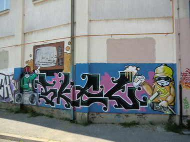 Graffiti Wall in Osijek - Photo by Kico_one - Skel