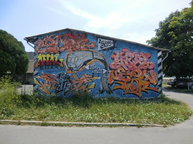 Graffiti Wall in Osijek - Photo by Kico_one - Crosk, Anal, Skel;Mar