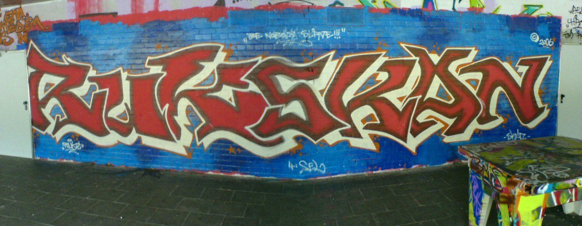Graffiti Wall in Essen - Photo by Kico_one - Ruks, Skan, BNS (2006)