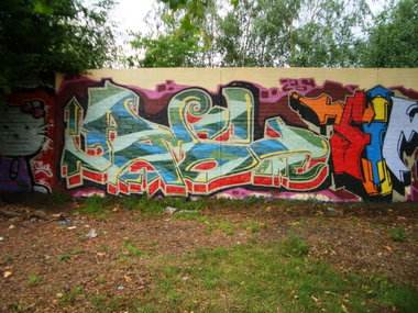 Graffiti Wall in Essen - Photo by Kico_one - Amsl, Sim (2004)