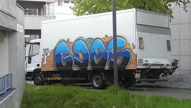 Graffiti Bombing in Essen - Photo by Kico_one - Goes (2014)