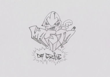 Graffiti Sketch in Essen - Photo by Kico_one - Crimemasta, Oldschool, Yks (1990)