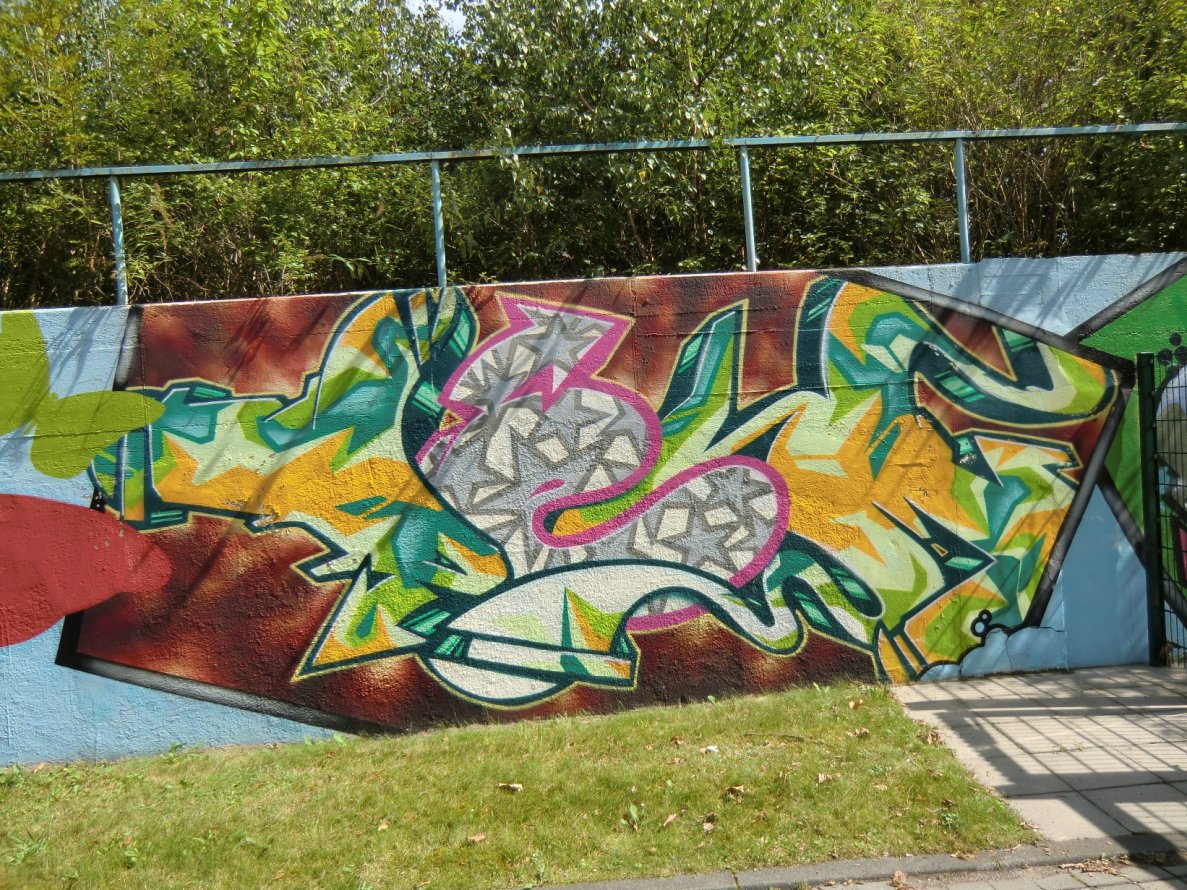 Graffiti Wall in Essen - Photo by Kico_one - Dem, Demon, Dems (2014)