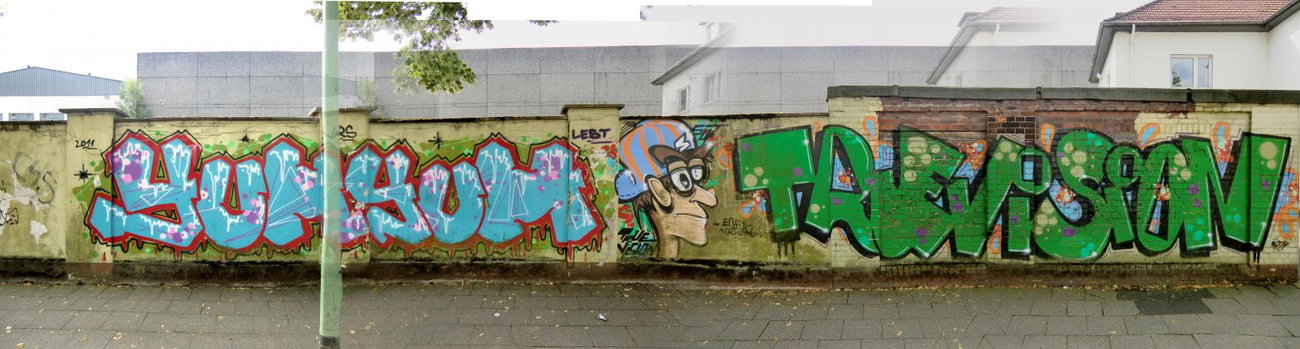 Graffiti Wall in Essen - Photo by Kico_one - Essen, Yumyum;True, Vision