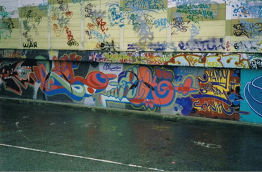 Graffiti Wall in Essen - Photo by Kico_one - Phil, Flach, Hwc (1998)