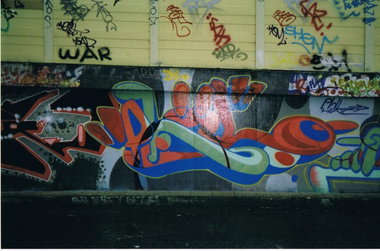 Graffiti Wall in Essen - Photo by Kico_one - Phil, Hwc, Weigle (1998)
